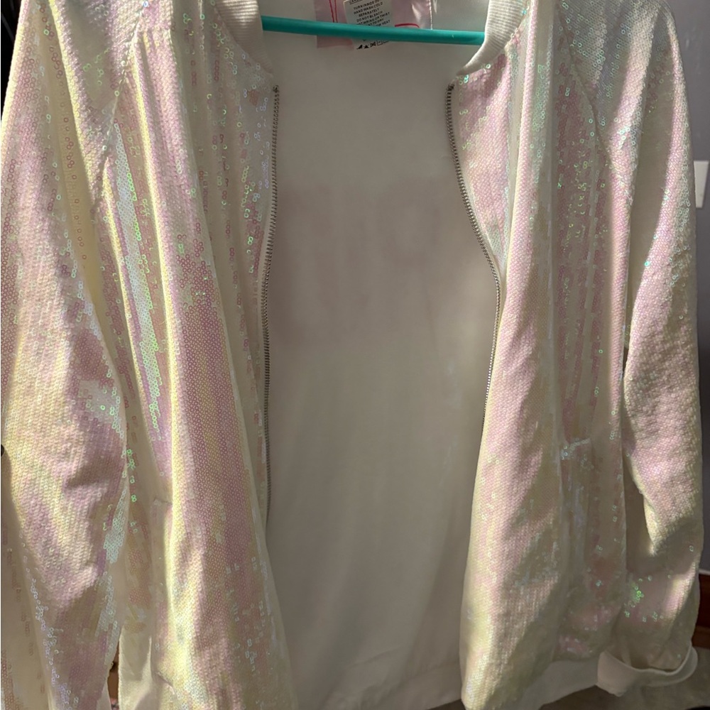 Hayley Paige sequin bride bomber - Picture 9 of 12